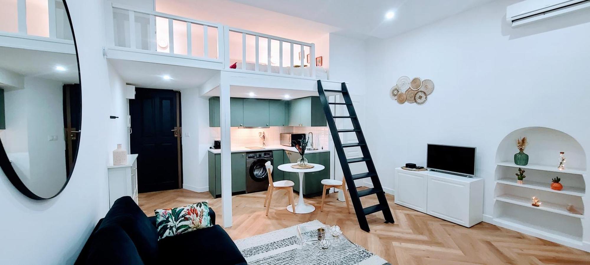 Studio Elegant 4 Couchages Front De Mer Clim Parking Privatif Wifi 니스 외부 사진